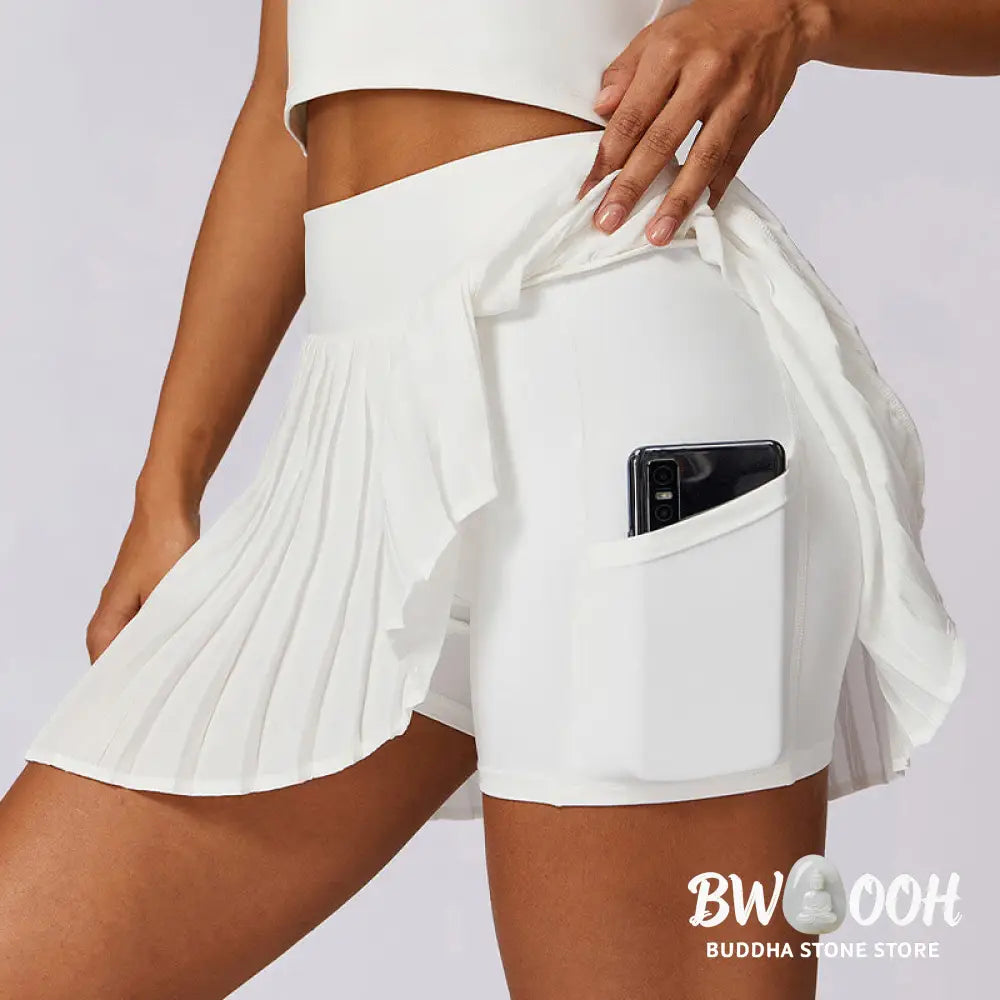 BWOOOH lotus print yoga pants - Polo Collar Crop Tank Top Tennis Skirts 