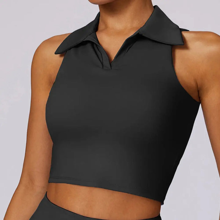 BWOOOH lotus print yoga pants - Polo Collar Crop Tank Top Tennis Skirts 