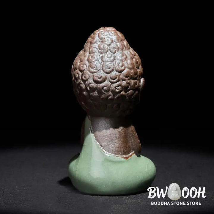 BWOOOH handcrafted Buddha statue - Prayer Meditation Resting Monk Cera