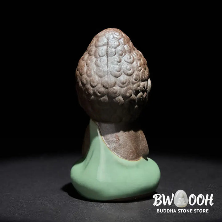 BWOOOH handcrafted Buddha statue - Prayer Meditation Resting Monk Cera