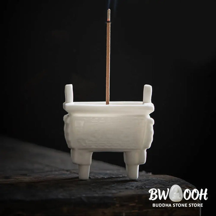BWOOOH ceramic incense burner - Prosperous Dragon Double Lion Ears 