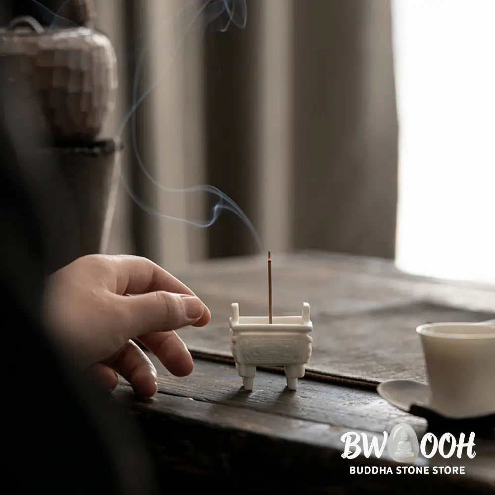 BWOOOH ceramic incense burner - Prosperous Dragon Double Lion Ears 