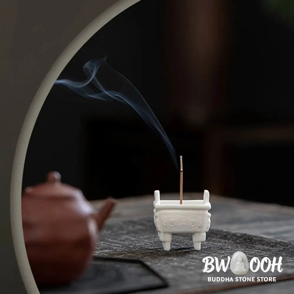 BWOOOH ceramic incense burner - Prosperous Dragon Double Lion Ears 