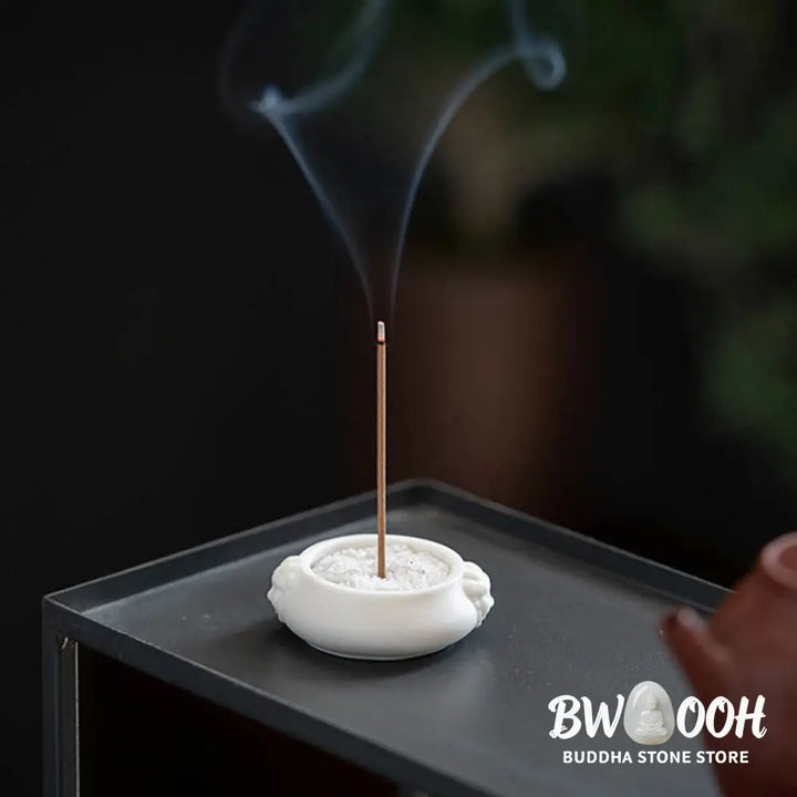 BWOOOH ceramic incense burner - Prosperous Dragon Double Lion Ears 
