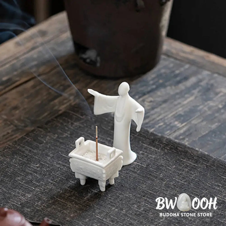 BWOOOH ceramic incense burner - Prosperous Dragon Double Lion Ears 