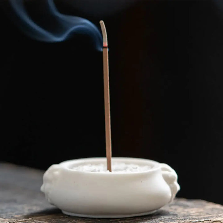 BWOOOH ceramic incense burner - Prosperous Dragon Double Lion Ears 