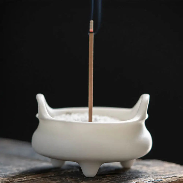 BWOOOH ceramic incense burner - Prosperous Dragon Double Lion Ears 