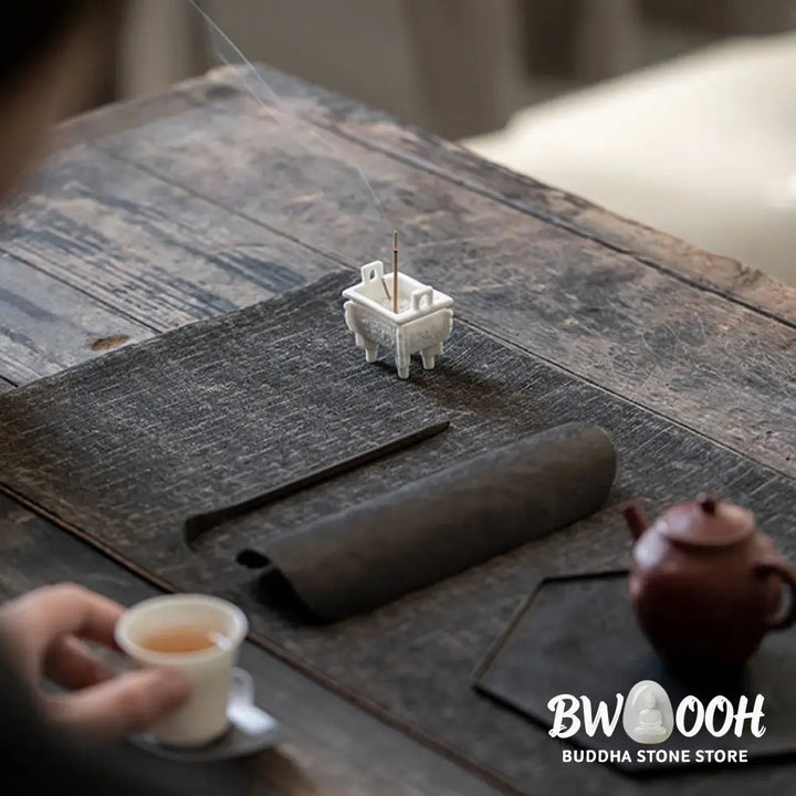 BWOOOH ceramic incense burner - Prosperous Dragon Double Lion Ears 