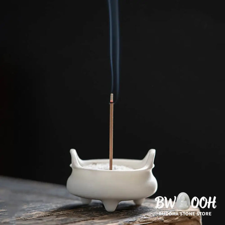 BWOOOH ceramic incense burner - Prosperous Dragon Double Lion Ears 