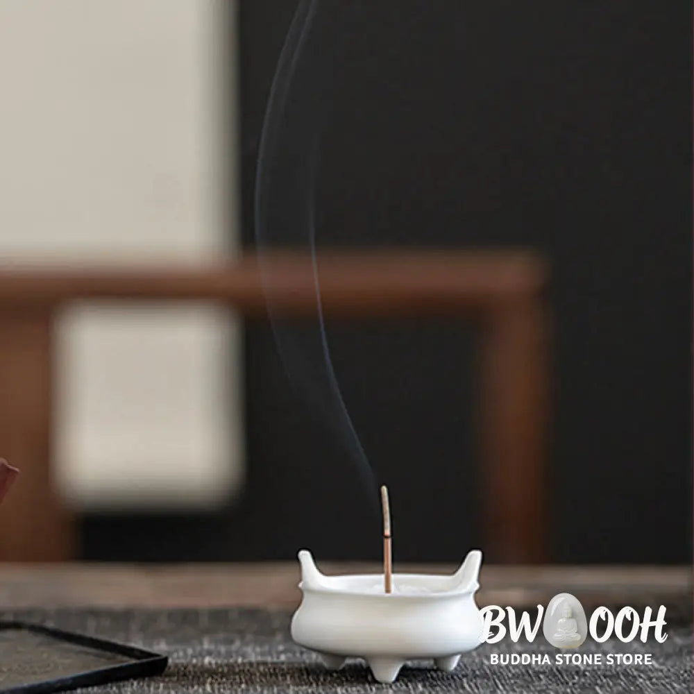 BWOOOH ceramic incense burner - Prosperous Dragon Double Lion Ears 