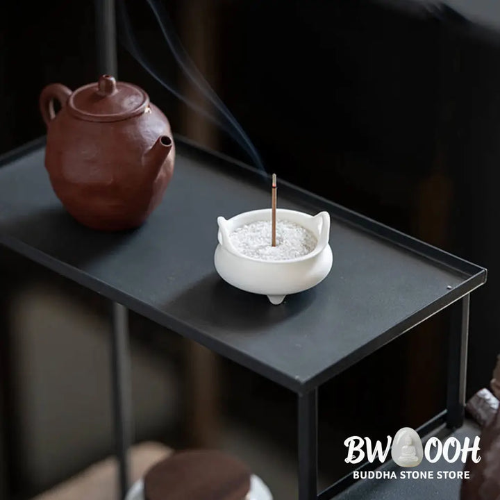 BWOOOH ceramic incense burner - Prosperous Dragon Double Lion Ears 