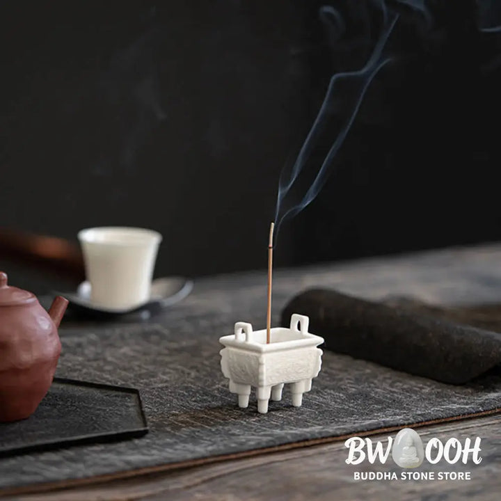 BWOOOH ceramic incense burner - Prosperous Dragon Double Lion Ears 