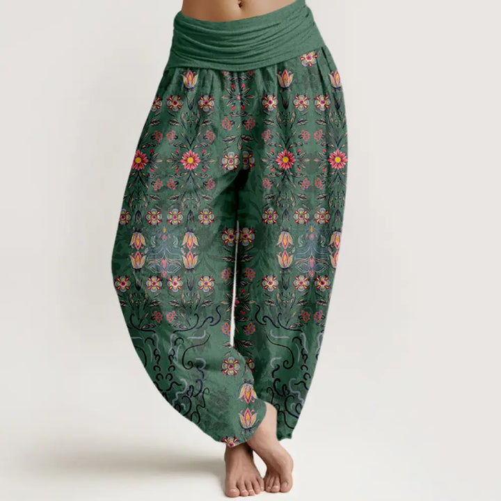 BWOOOH printed harem pants - Pure Cotton Blooming Multicolored Floral
