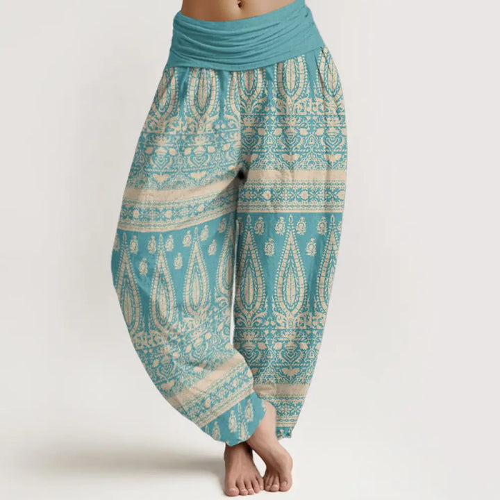 BWOOOH printed harem pants - Pure Cotton Casual Feather Stripes Desig
