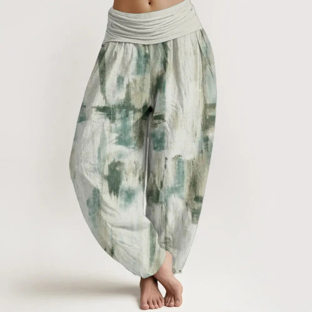 BWOOOH printed harem pants - Pure Cotton Tie Dye Pattern Design Women