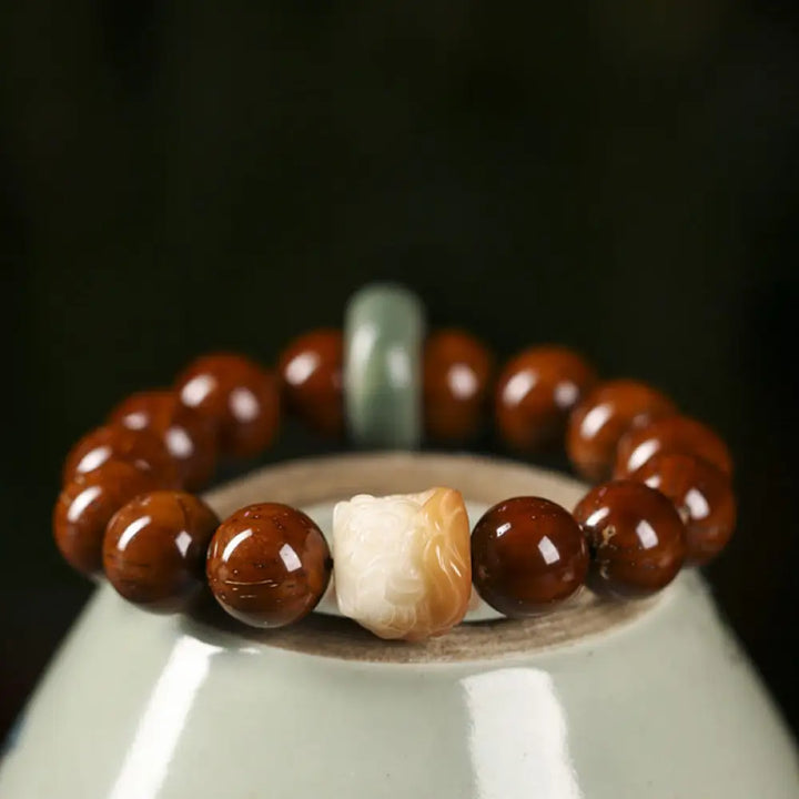 BWOOOH Purple Bodhi Seed Dancing Lion Wisdom Bracelet - BWOOOH - Bodhi Seed&amp;Gradient Dancing Lion(Wrist