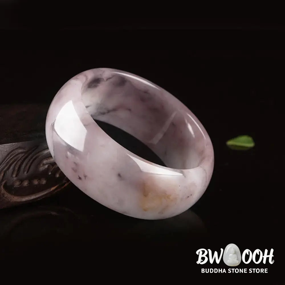 Buddha Stones Purple Jade Happiness Protection Bracelet Bangle - BWOOOH - Bracelet