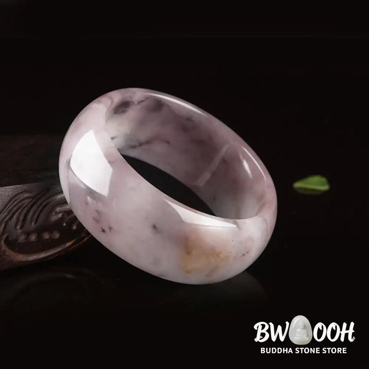 Buddha Stones Purple Jade Happiness Protection Bracelet Bangle - BWOOOH - Bracelet