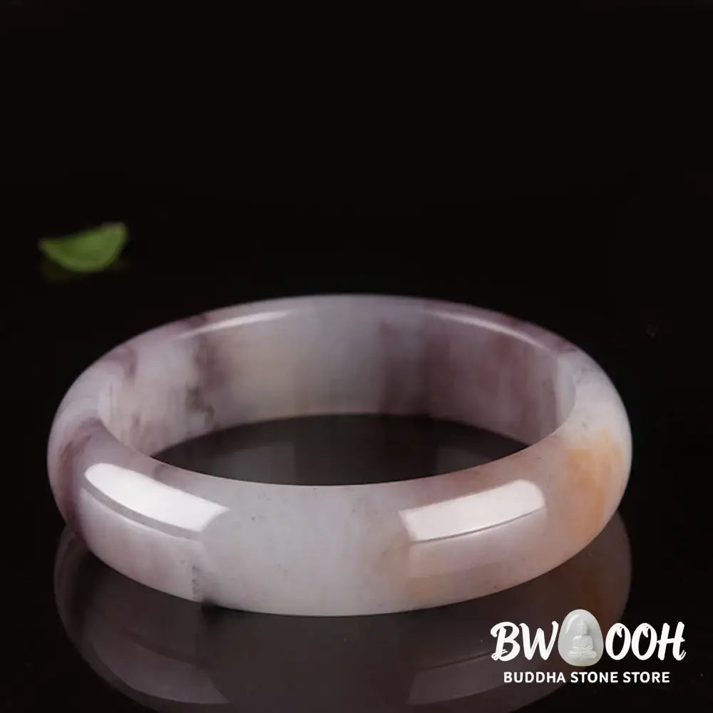 Buddha Stones Purple Jade Happiness Protection Bracelet Bangle - BWOOOH - Bracelet