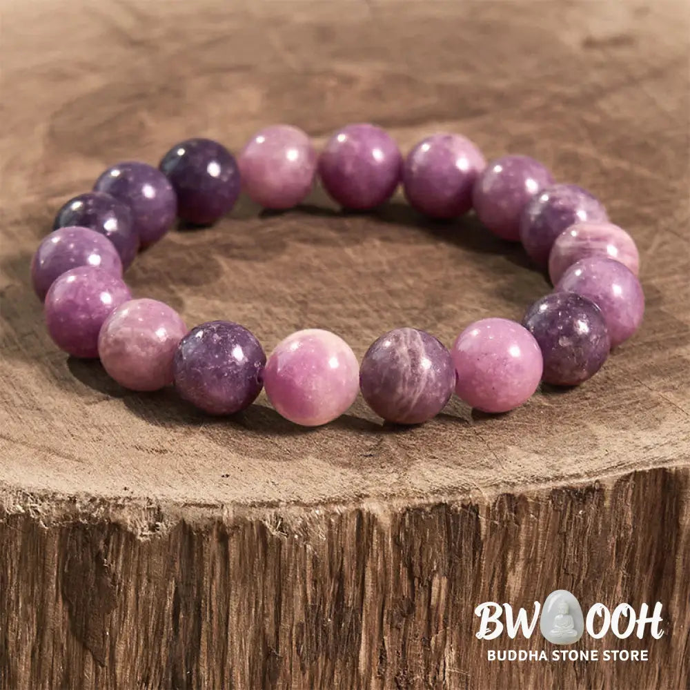 Buddha Stones Purple Mica Stone Positive Bracelet - BWOOOH - Bracelet