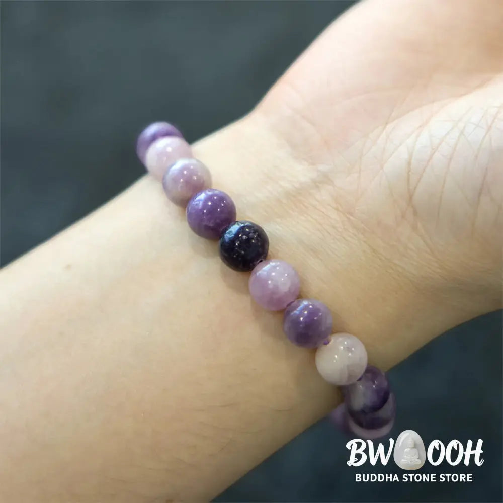 Buddha Stones Purple Mica Stone Positive Bracelet - BWOOOH - Bracelet
