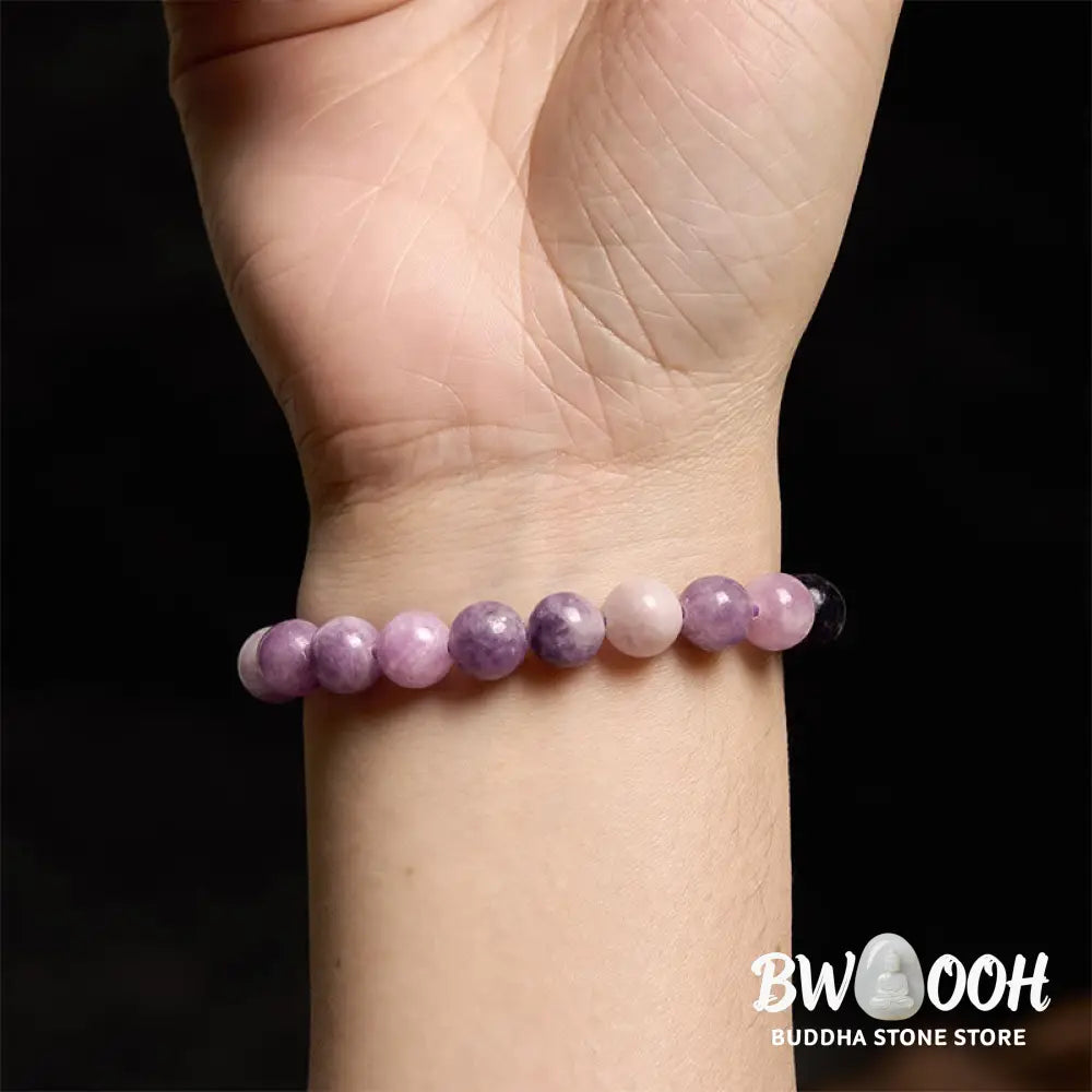 Buddha Stones Purple Mica Stone Positive Bracelet - BWOOOH - Bracelet