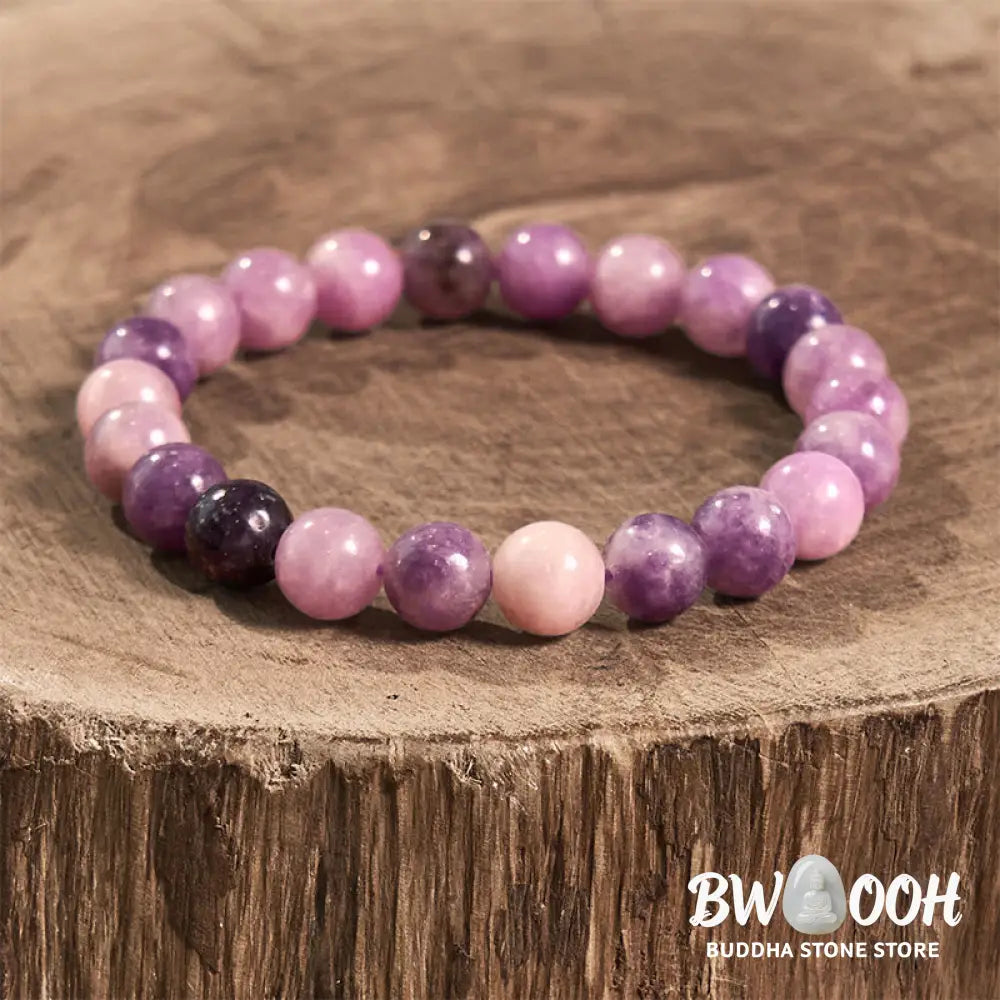 Buddha Stones Purple Mica Stone Positive Bracelet - BWOOOH - Bracelet