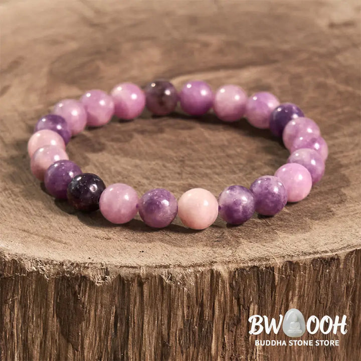 Buddha Stones Purple Mica Stone Positive Bracelet - BWOOOH - Bracelet