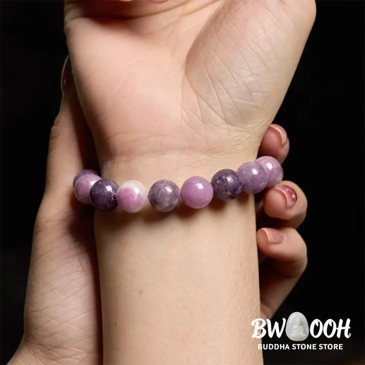 Buddha Stones Purple Mica Stone Positive Bracelet - BWOOOH - Bracelet