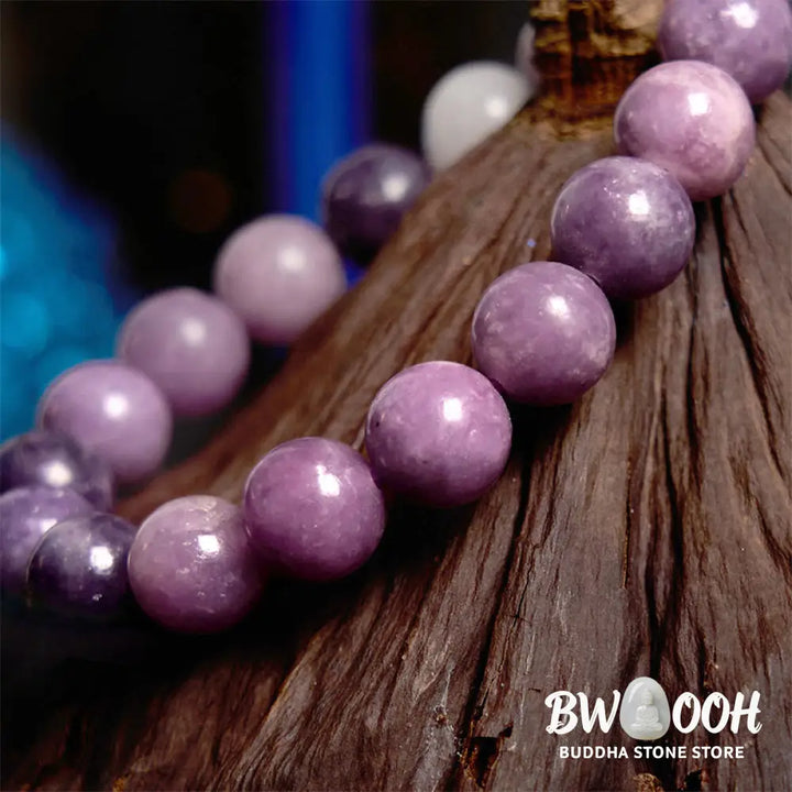 Buddha Stones Purple Mica Stone Positive Bracelet - BWOOOH - Bracelet