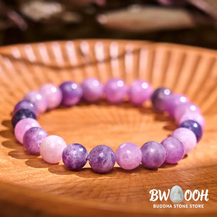 Buddha Stones Purple Mica Stone Positive Bracelet - BWOOOH - Bracelet