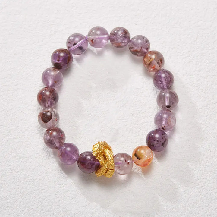BWOOOH Purple Phantom Copper Gold-plated Dragon Wisdom Bracelet - BWOOOH - Purple Phantom(Wrist Circumference: