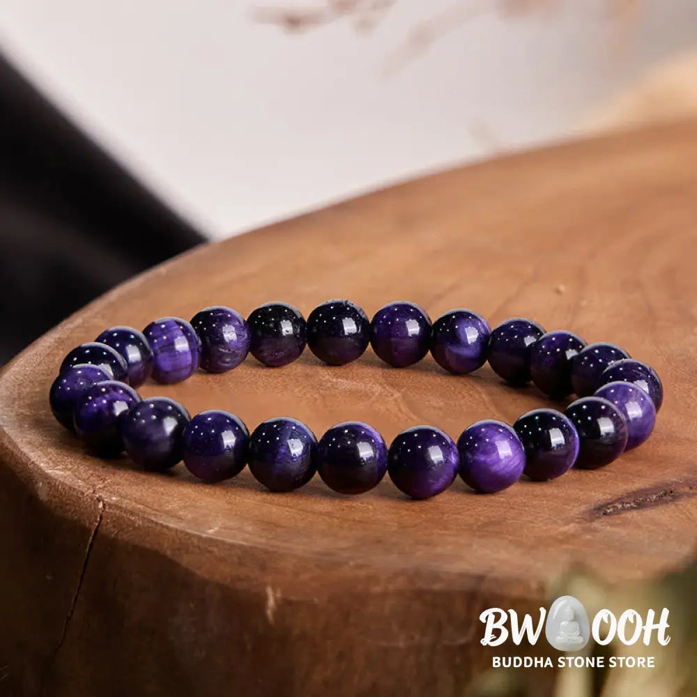 Buddha Stones Purple Tiger Eye Creativity Bracelet - BWOOOH - Bracelet