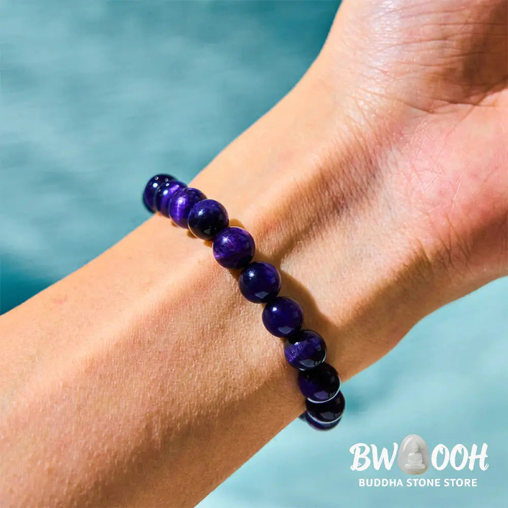 Buddha Stones Purple Tiger Eye Creativity Bracelet - BWOOOH - Bracelet