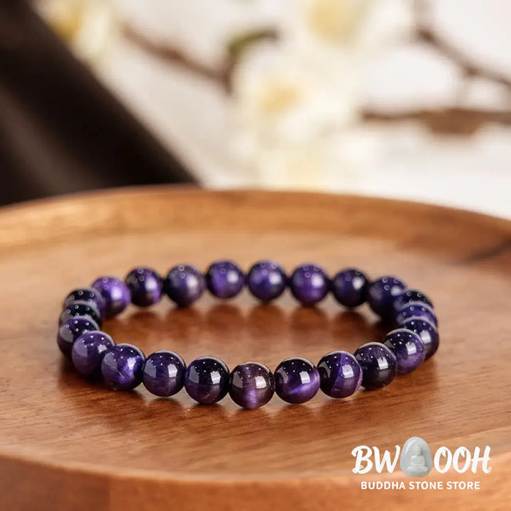 Buddha Stones Purple Tiger Eye Creativity Bracelet - BWOOOH - Bracelet