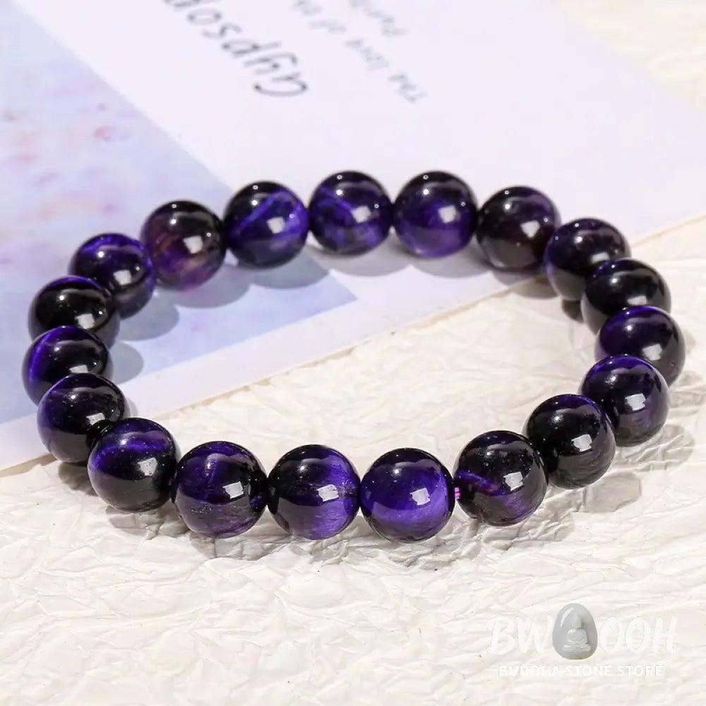 Buddha Stones Purple Tiger Eye Creativity Bracelet - BWOOOH - Bracelet