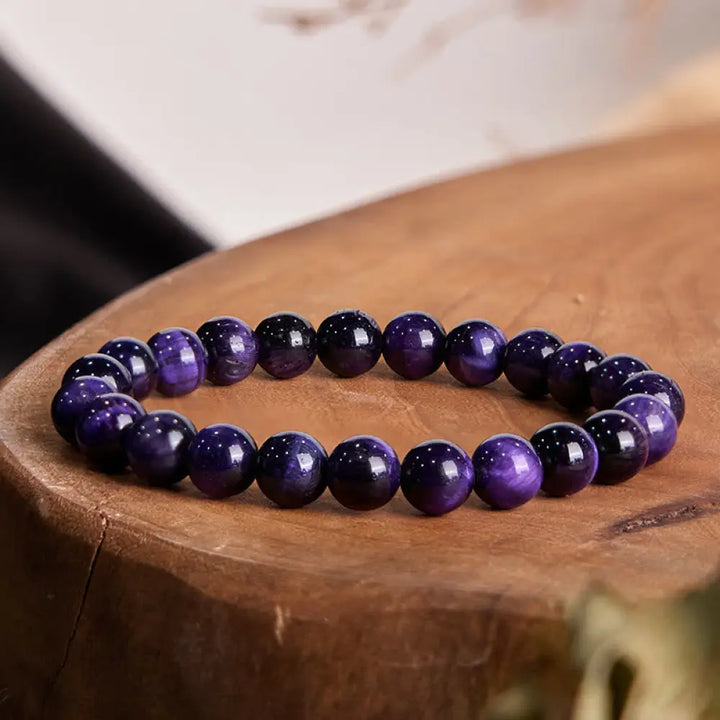 BWOOOH Purple Tiger Eye Creativity Bracelet - BWOOOH - Purple Tiger Eye(Wrist Circumference: 14-16cm) / 8mm