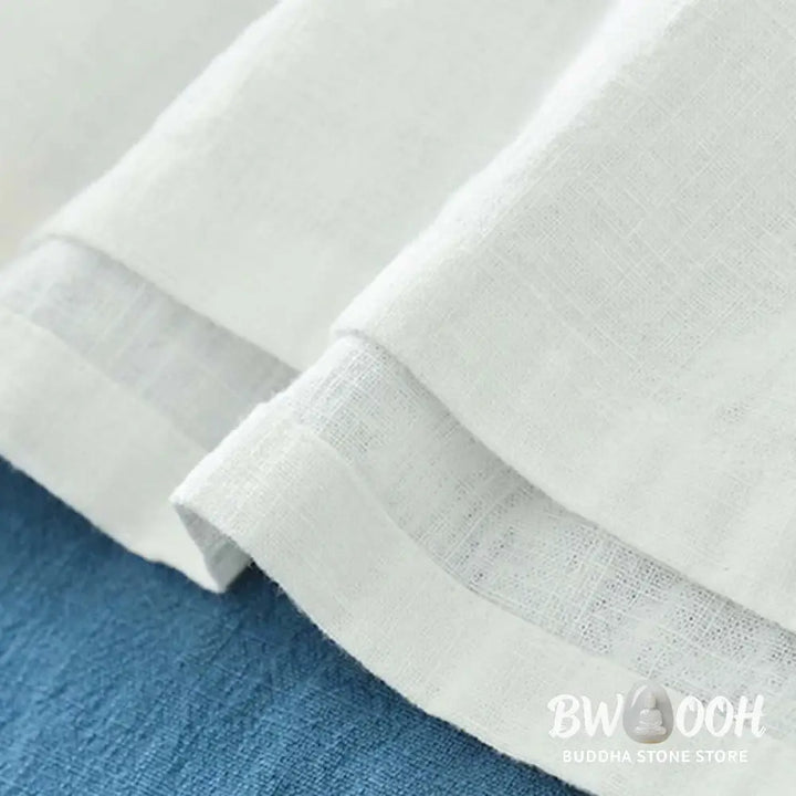 Buddha Stones Ramie Linen Blouse Women Shirt Top Chinese Hanfu Style Clothing - Long Sleeve Shirt