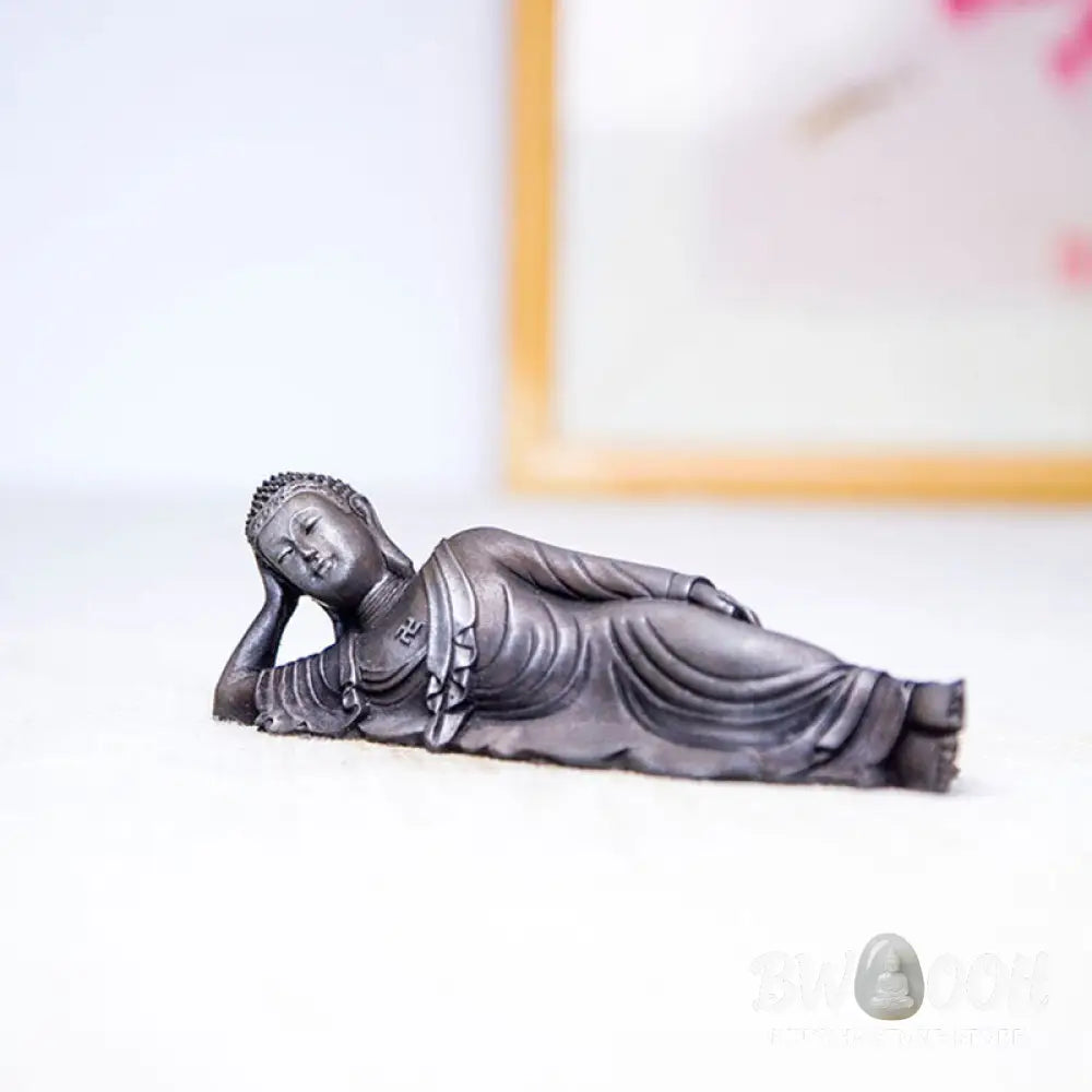 BWOOOH resin Buddha statue - Reclining Buddha Shakyamuni Iron Po