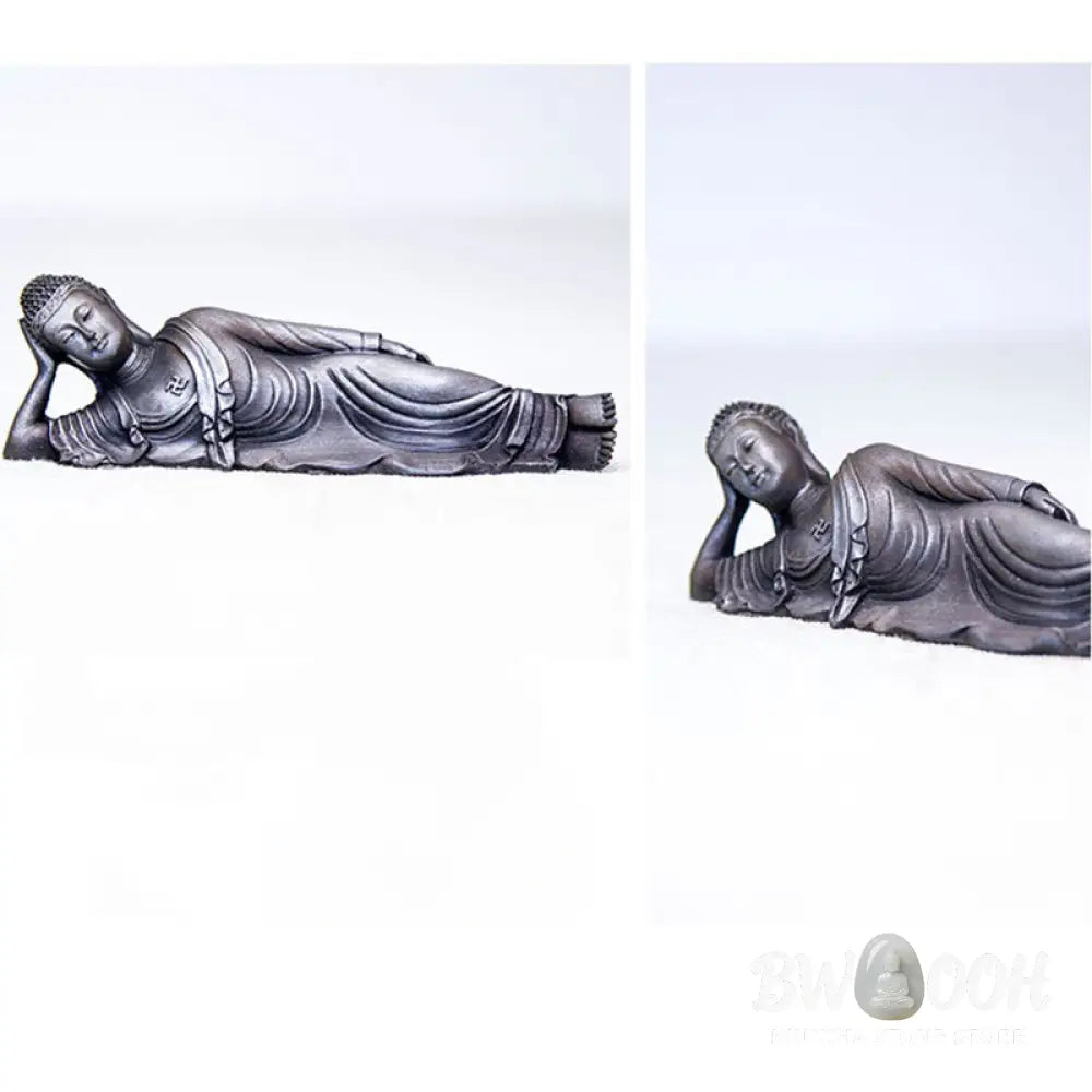 BWOOOH resin Buddha statue - Reclining Buddha Shakyamuni Iron Po