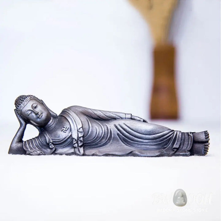 BWOOOH resin Buddha statue - Reclining Buddha Shakyamuni Iron Po