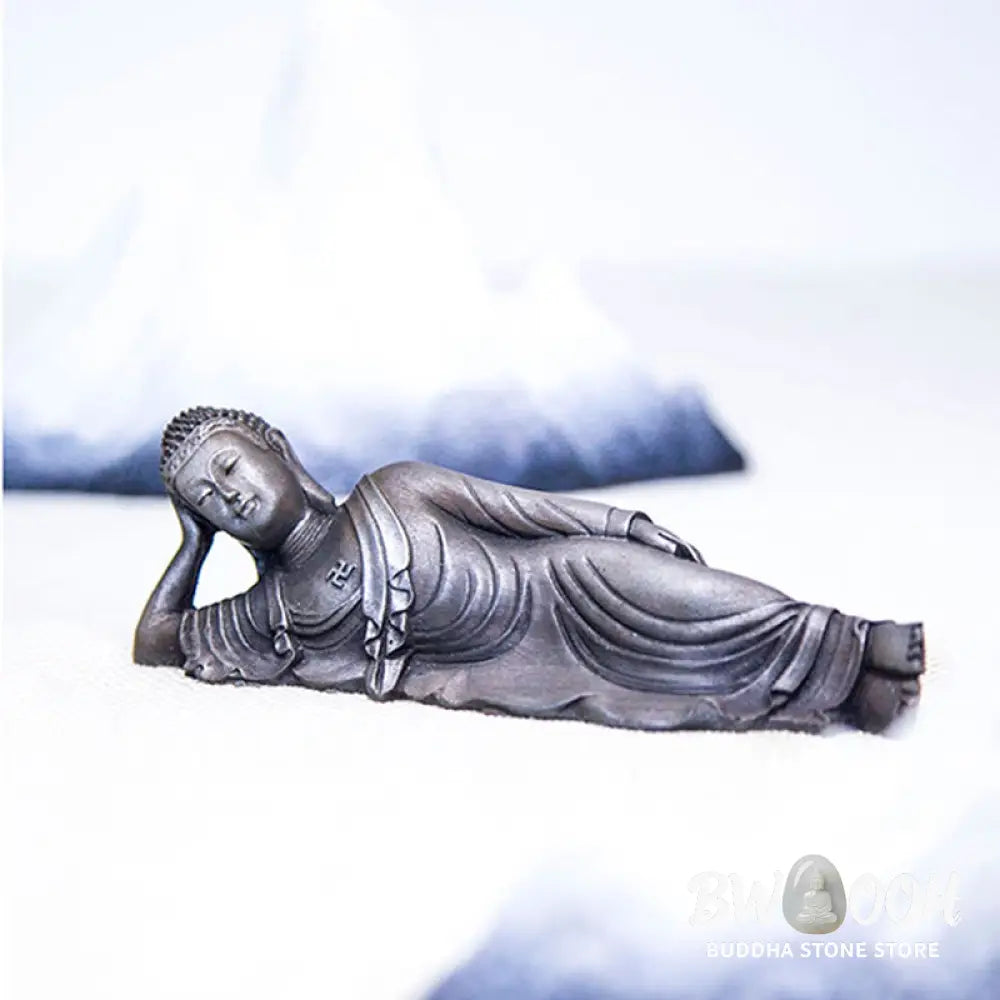 BWOOOH resin Buddha statue - Reclining Buddha Shakyamuni Iron Po