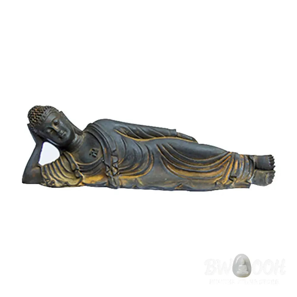 BWOOOH resin Buddha statue - Reclining Buddha Shakyamuni Iron Po