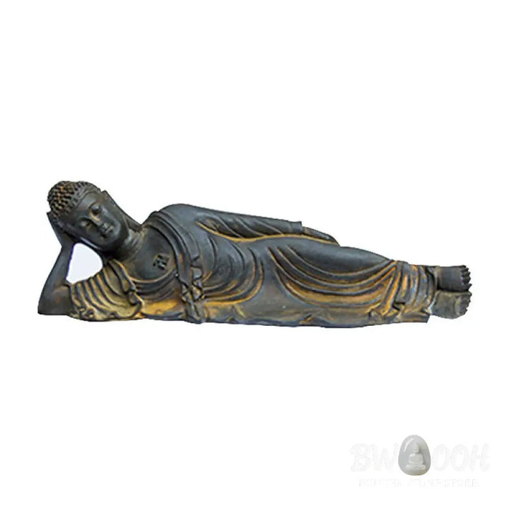 BWOOOH resin Buddha statue - Reclining Buddha Shakyamuni Iron Po