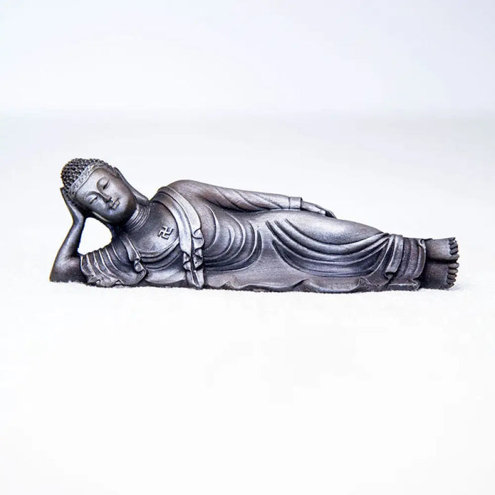 BWOOOH resin Buddha statue - Reclining Buddha Shakyamuni Iron Po