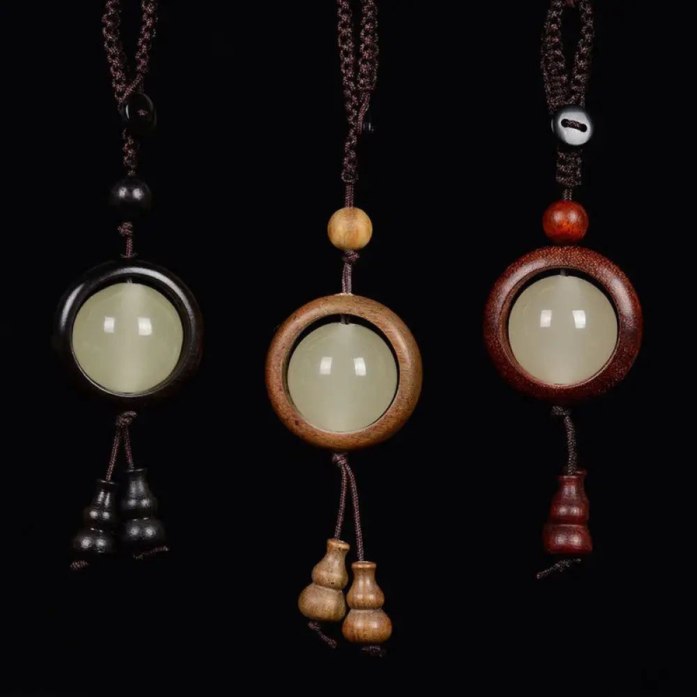BWOOOH Red Sandalwood Ebony Wood Green Sandalwood Luminou