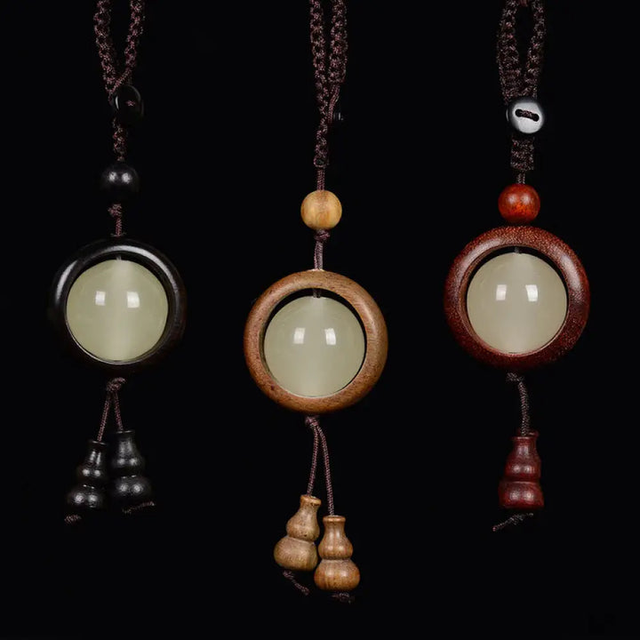 BWOOOH Red Sandalwood Ebony Wood Green Sandalwood Luminou