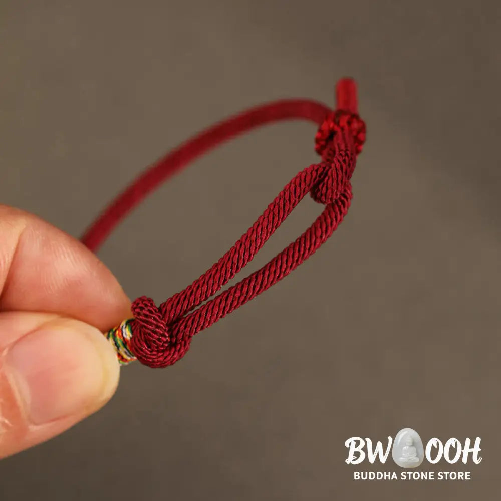 Buddha Stones Red String 925 Sterling Silver 999 Sterling Silver Coin Luck Bracelet - BWOOOH - Bracelet