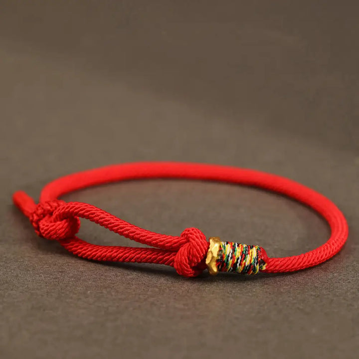 Buddha Stones Red String 925 Sterling Silver 999 Sterling Silver Coin Luck Bracelet - BWOOOH - Red String / 999