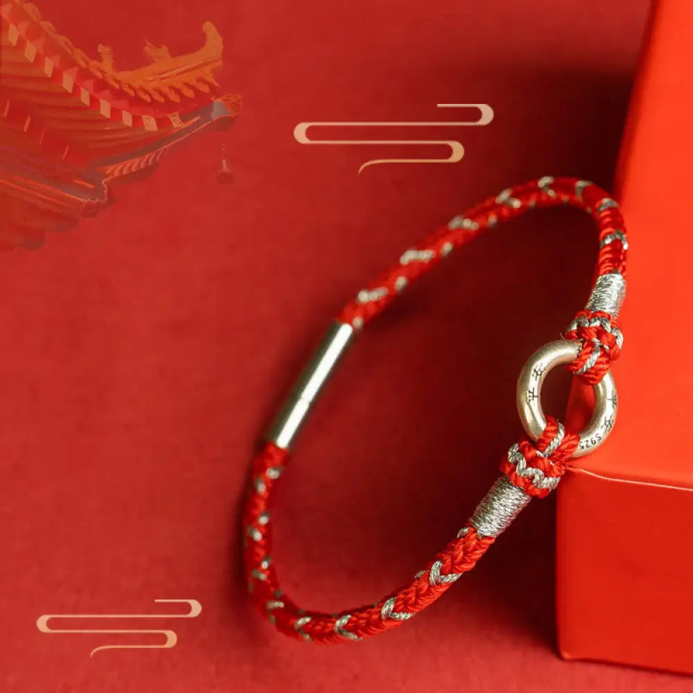 BWOOOH Red String 925 Sterling Silver Safe Luck Bracelet - BWOOOH - Bracelet